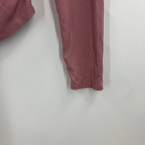 Nordstrom Abound Women's Square Neck Long Sleeve Top in Pink Nostalgia SZ M NWT - Picture 5 of 11